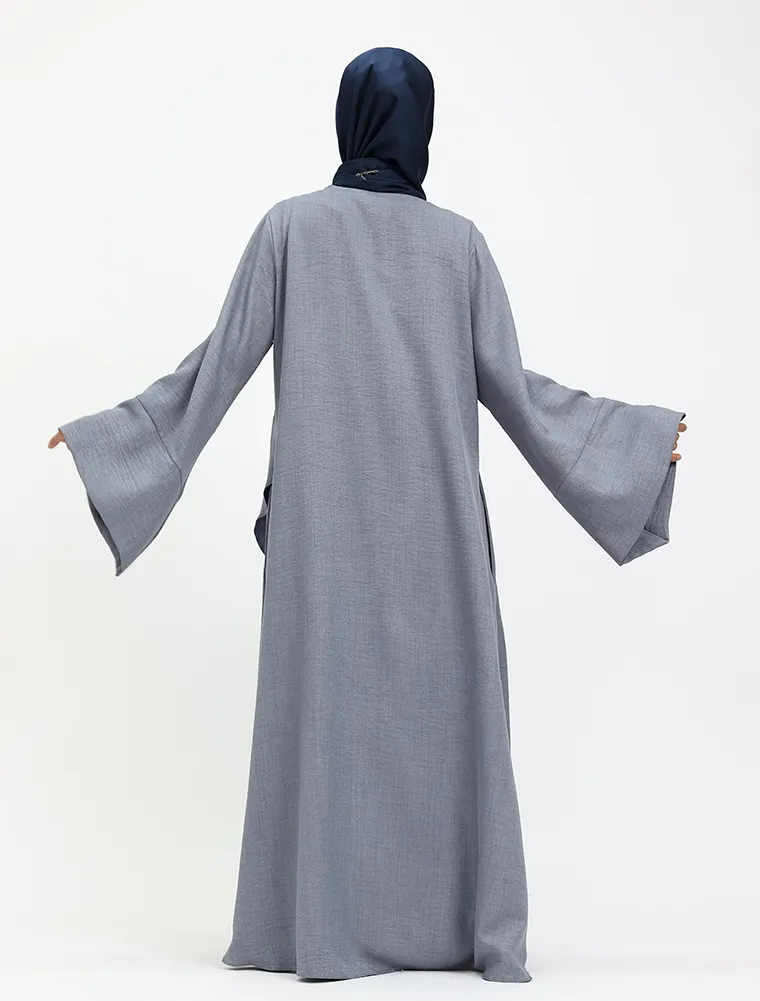 Denim Linen Feel Wrap Co Ord Set